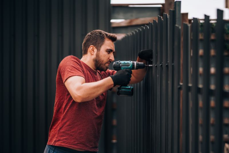 Black Metal Fence Installation in Grand Rapids, MI
